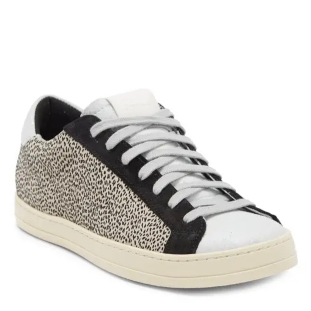 P448 John Low Top Sneakers Black White size 40